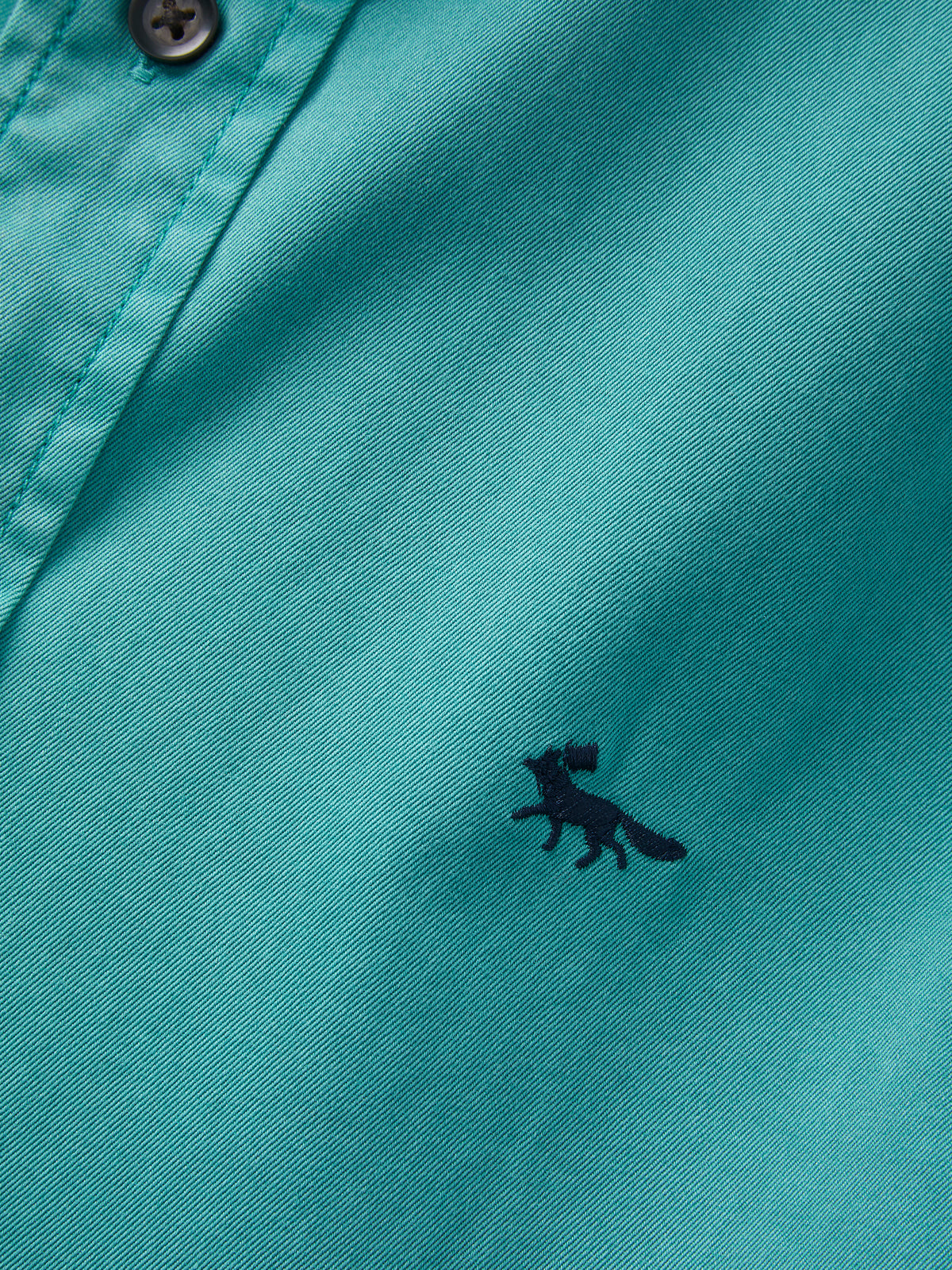 Aubin Dark Teal Hessle Shirt | Oxford Shirt