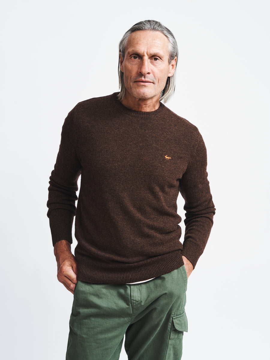 Brown Westbourne Merino Crew
