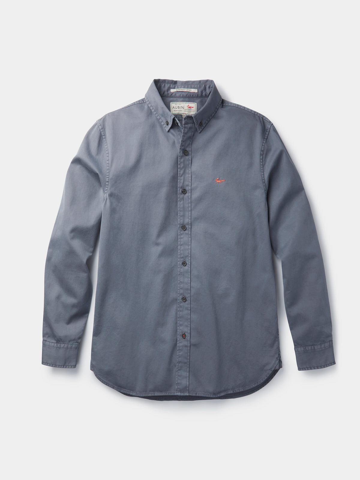 Aubin Grey Hessle Shirt | Oxford Shirt