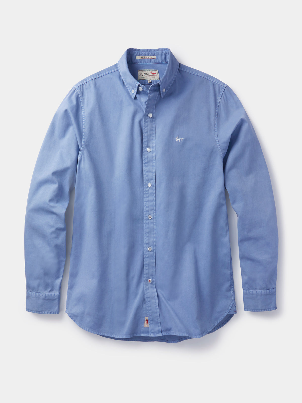 Aubin Bright Blue Hessle Shirt | Oxford Shirt
