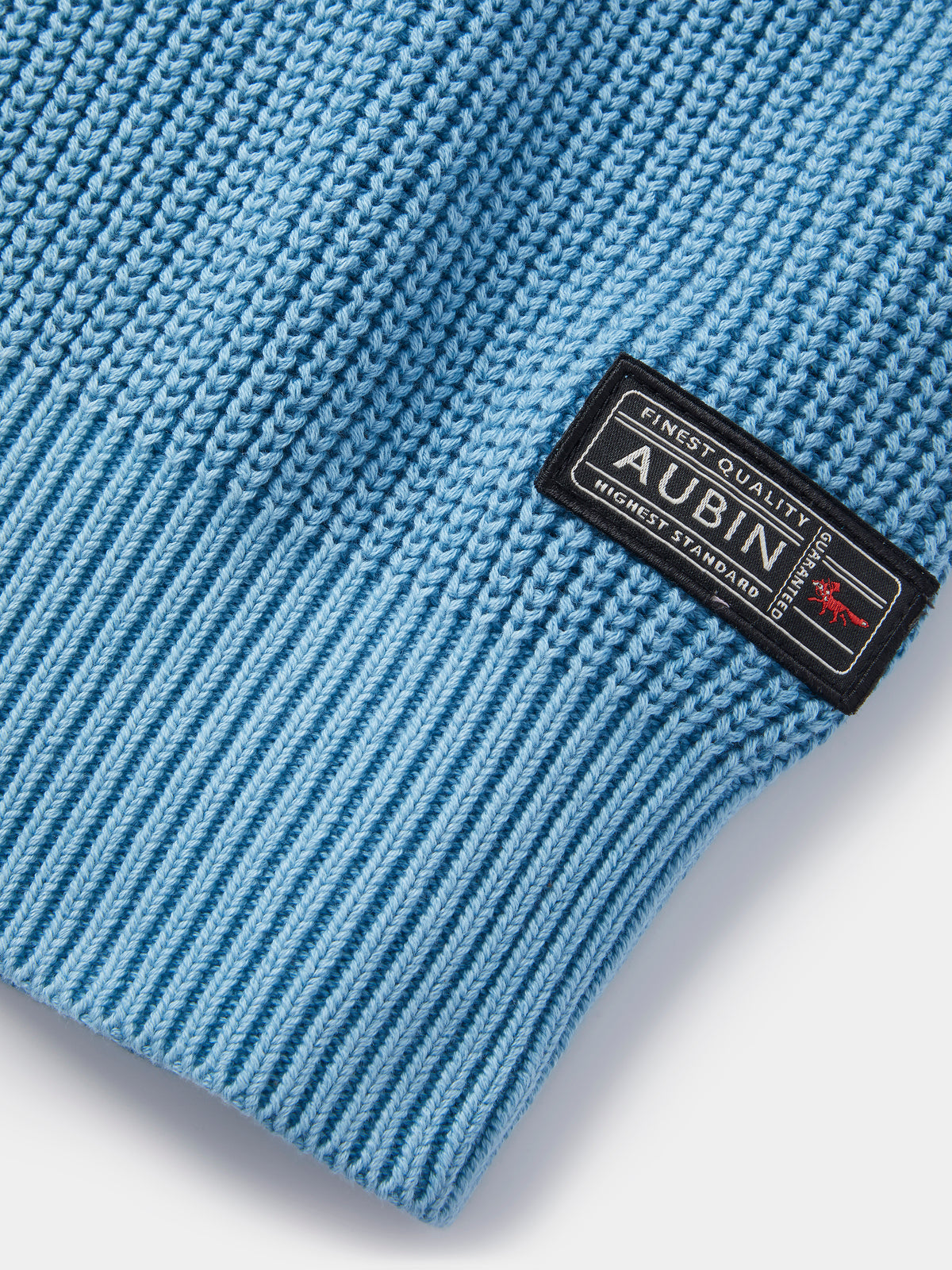 Aubin Chambray Martin Ribbed Crew | Crew Neck