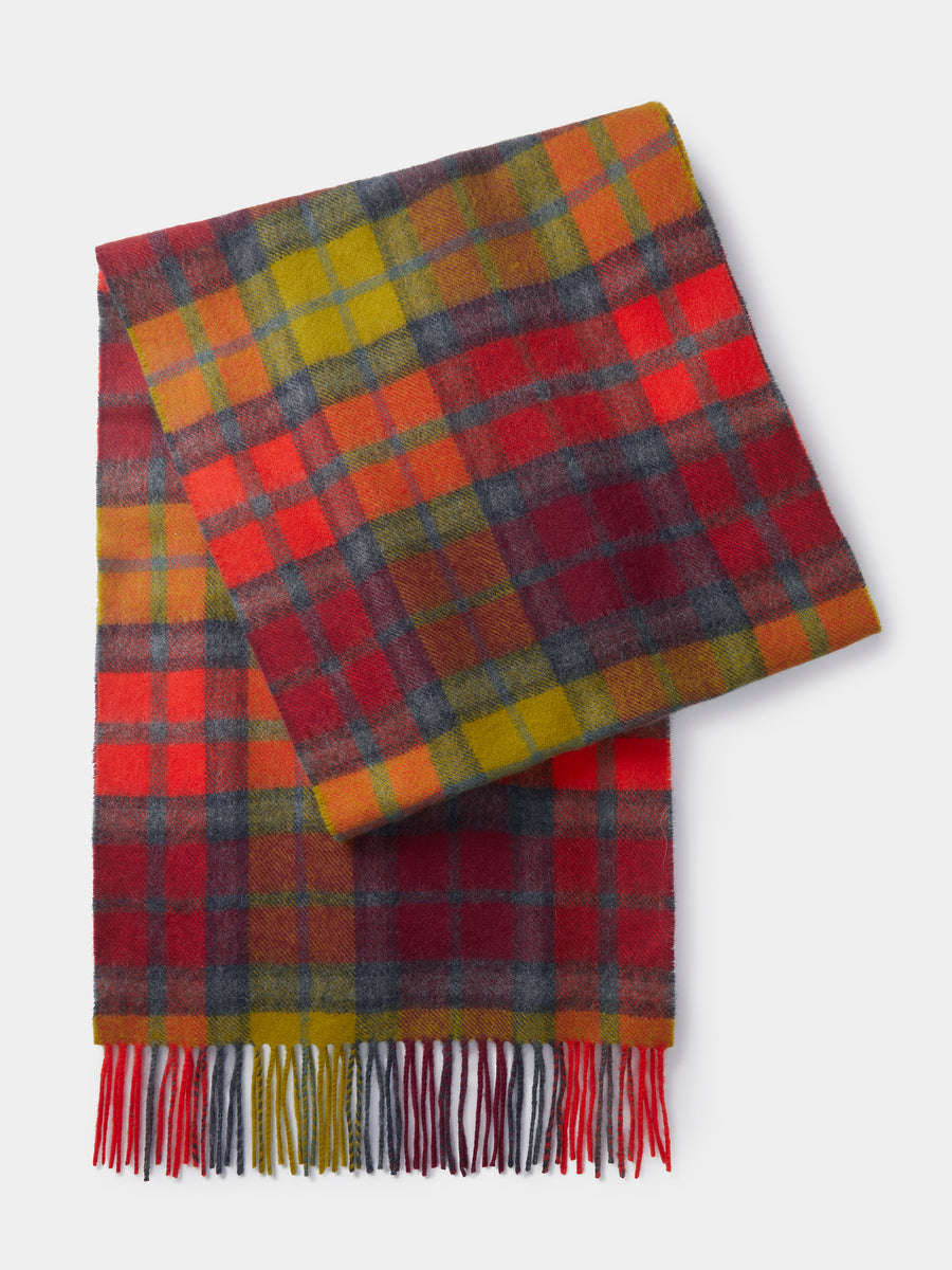 Red Check Hamilton Lambswool Scarf