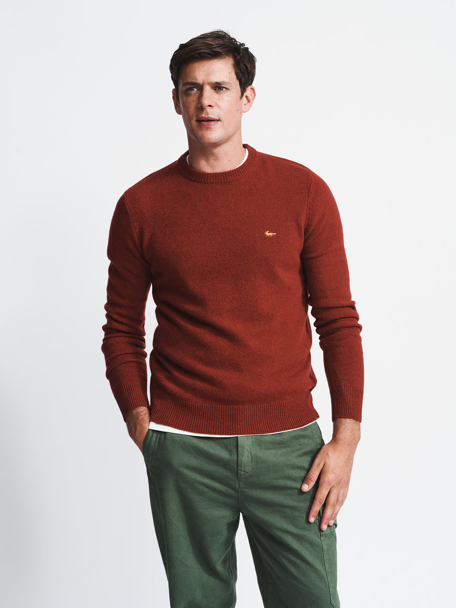 Berry Westbourne Merino Crew Neck Jumper